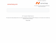 Tablet Screenshot of anniechiang.com